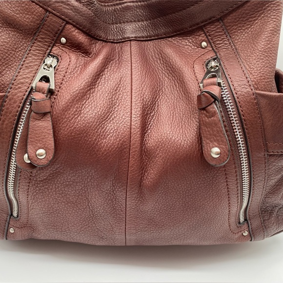 EUC B. Makowsky Leather Brown Sloughy Shoulder Bag - Picture 3 of 16